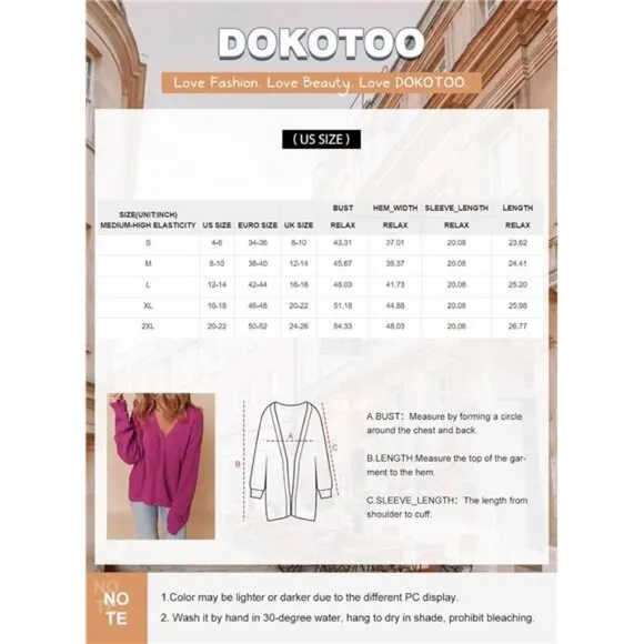 Cardigan for Women V Neck Open Front Button Down Long Sleeve Cable Knit Sweaters
