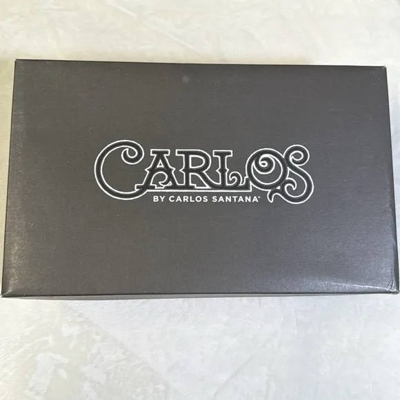 Carlos Santana Planeo Dress Slides Dark Chocolate Leather Slides- Size 10