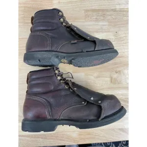 Carolina Men's Size 9.5 D Brown Int Hi Met Guard Steel Toe Heavy Duty Work Boots