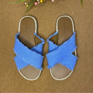 Caslon Paxton Slide Sandal blue size 5.5