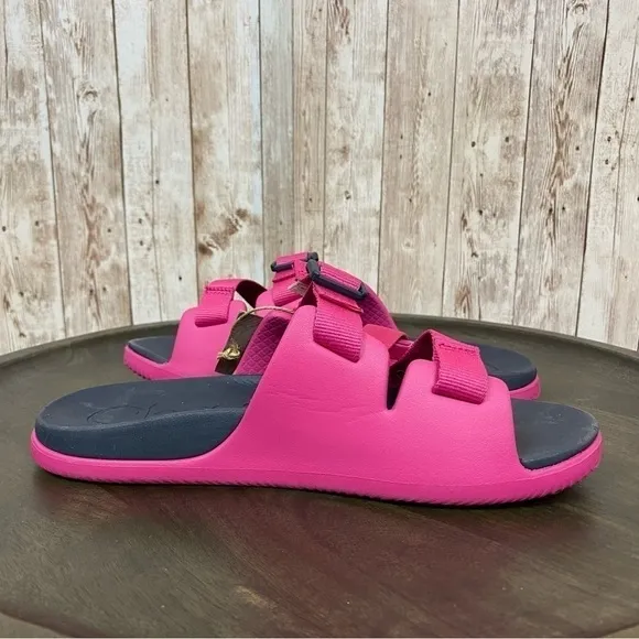 Chaco Chillos Kids Magenta Slide Sandals Size 5