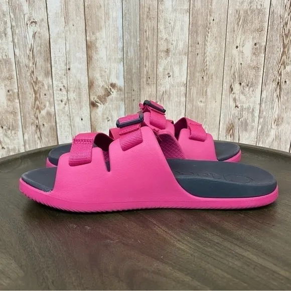 Chaco Chillos Kids Magenta Slide Sandals Size 5