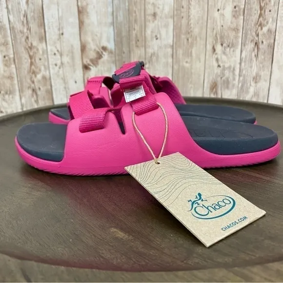 Chaco Chillos Kids Magenta Slide Sandals Size 5