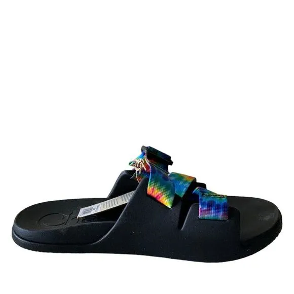 Chaco Chillos Slide Dark Tie Dye Women's Size 9 Sandals