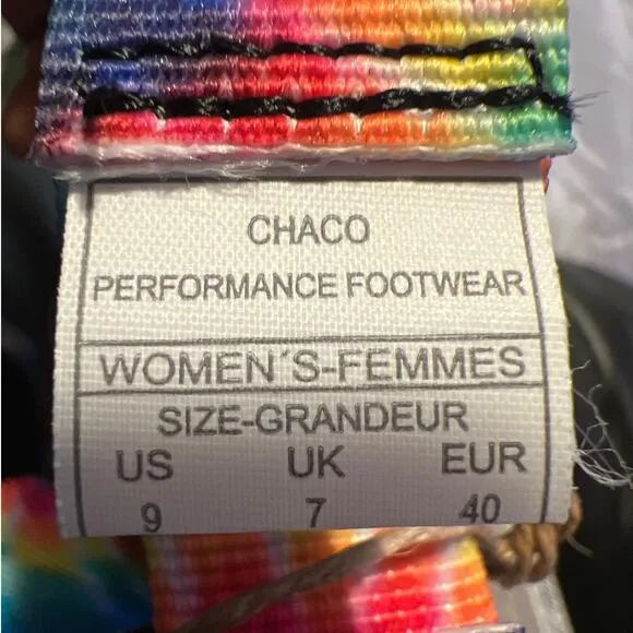 Chaco Chillos Slide Dark Tie Dye Women's Size 9 Sandals