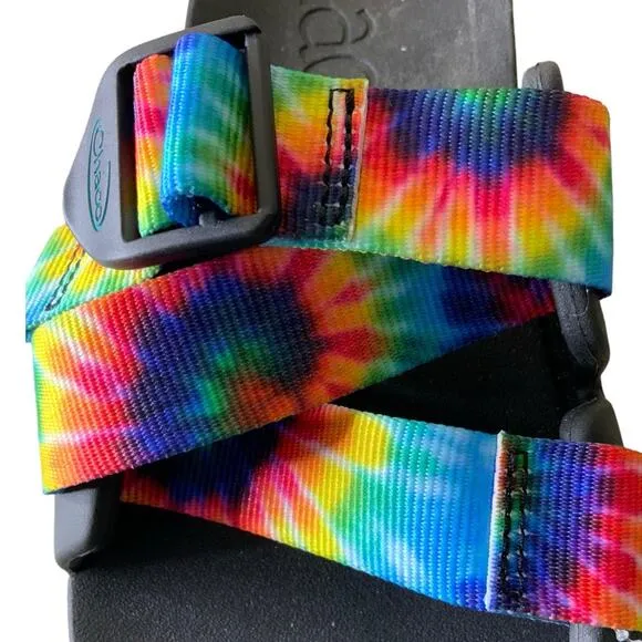Chaco Chillos Slide Dark Tie Dye Women's Size 9 Sandals