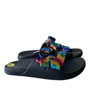 Chaco Chillos Slide Dark Tie Dye Women's Size 9 Sandals