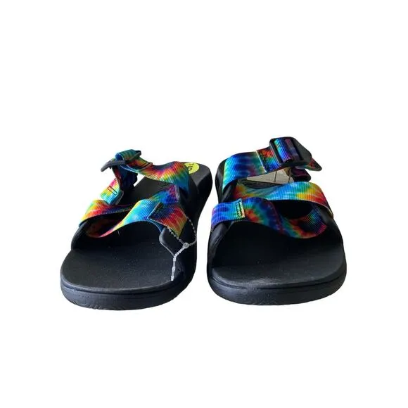 Chaco Chillos Slide Dark Tie Dye Women's Size 9 Sandals