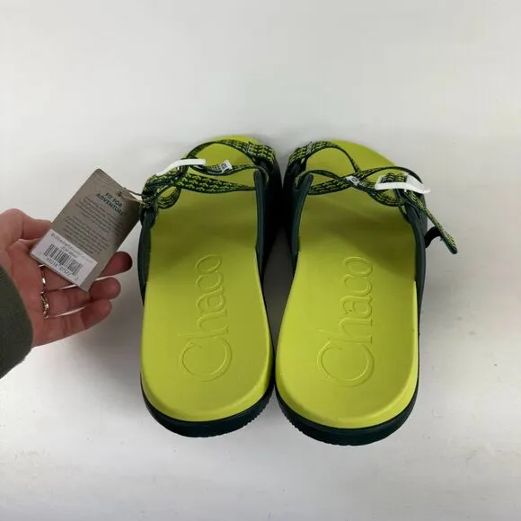 Chaco Chillos Slide Sandals Men's 14 Evergreen Ladder Lock Buckle Slip-On