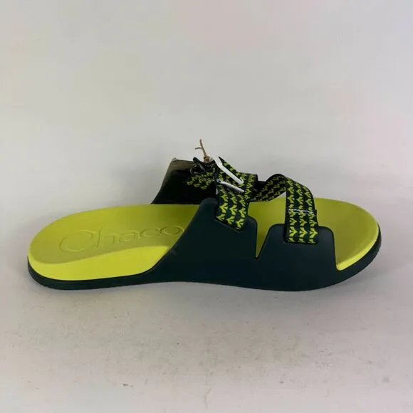 Chaco Chillos Slide Sandals Men's 14 Evergreen Ladder Lock Buckle Slip-On