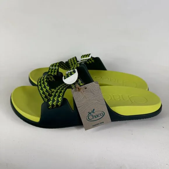 Chaco Chillos Slide Sandals Men's 14 Evergreen Ladder Lock Buckle Slip-On