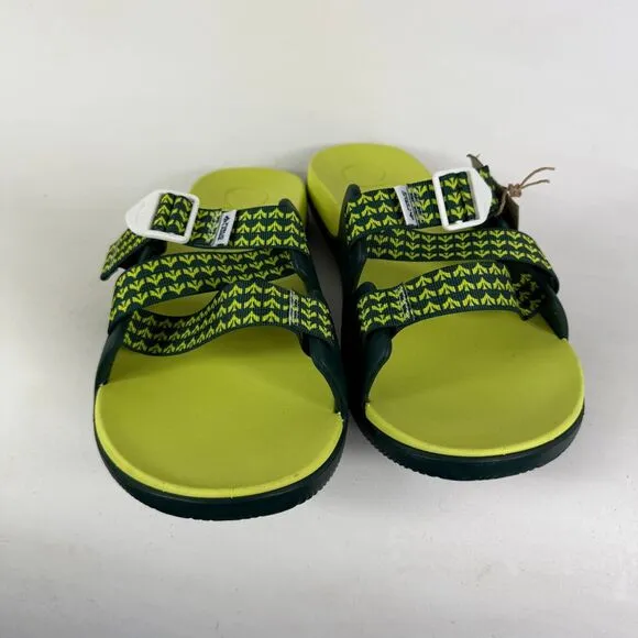 Chaco Chillos Slide Sandals Men's 14 Evergreen Ladder Lock Buckle Slip-On
