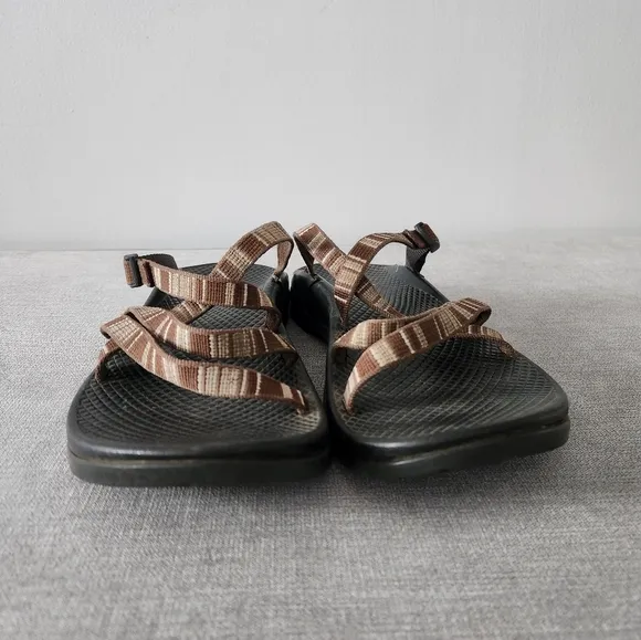 Chaco Zong Womens Slide Slip On Vibram Sandals Brown sz 8