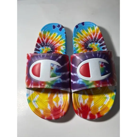 Champion  Tie-Dye Slide Sandals