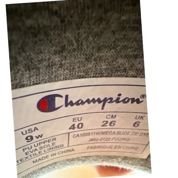 Champion  Tie-Dye Slide Sandals