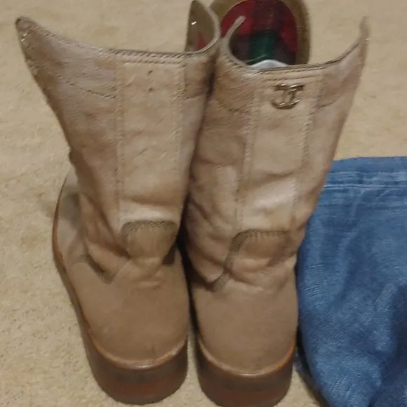 CHANEL Boots Pony Hyde Lace up Combat