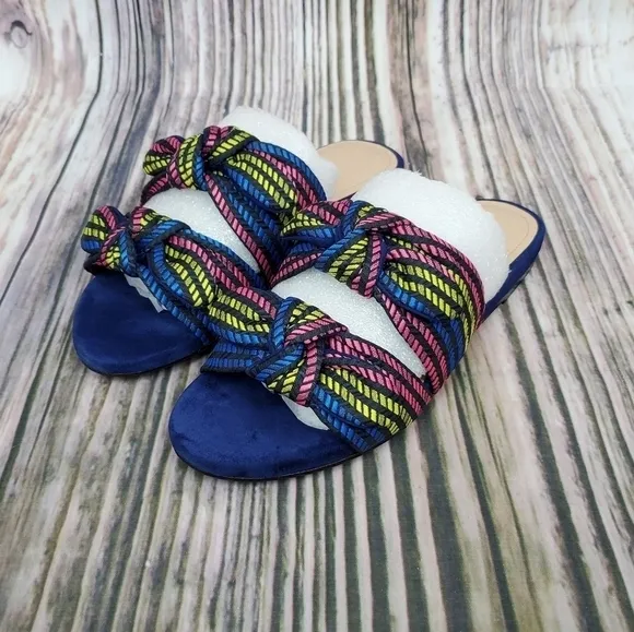 Charles David Souffle Multicolored Slide Sandals