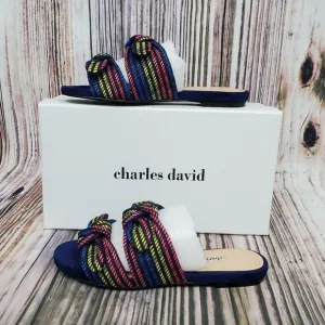 Charles David Souffle Multicolored Slide Sandals