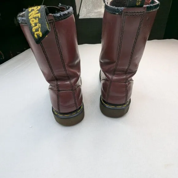 Cherry Red Dr. Martens Boots 1460 Size Women's 10 Chelsea Lug Unisex Lace Up