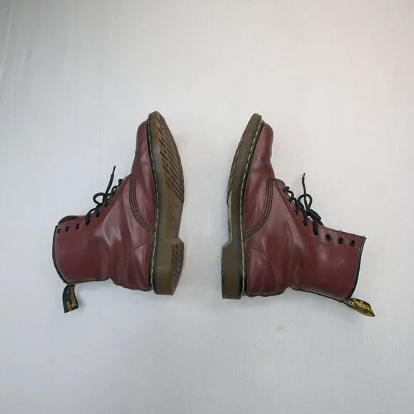 Cherry Red Dr. Martens Boots 1460 Size Women's 10 Chelsea Lug Unisex Lace Up