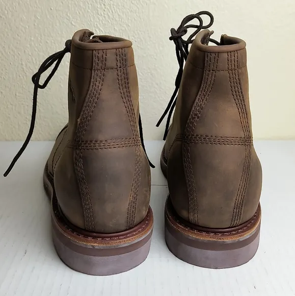 Chippewa Brown Leather Lace-Up Boots Men's Size 10.5W