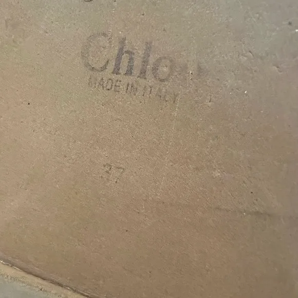 Chloé Beige Woody slide sandals - 37