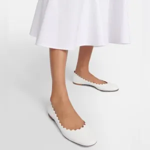 Chloé Lauren Scalloped Ballet Flats
