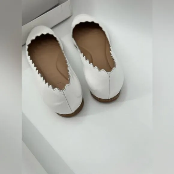 Chloé Lauren Scalloped Ballet Flats