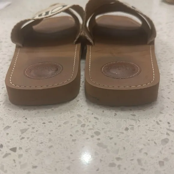 Chloé Sandals woody logo size 38