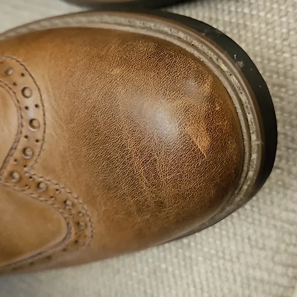 Clark's Curington Rise Boot Brogue Toe Wingtip Lace Up Men's size 12 Bro…