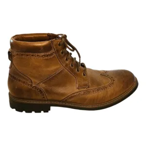 Clark's Curington Rise Boot Brogue Toe Wingtip Lace Up Men's size 12 Bro…