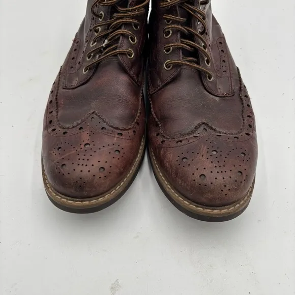 Clark’s Men’s 10.5 Montacute Lord Brogue Lace Up Lined Boots