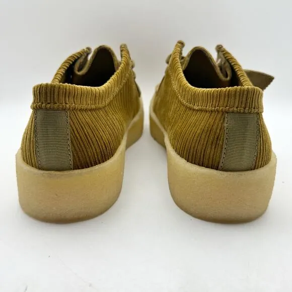 Clarks Mens Wallabee Cup Moccasin Loafers US 13 M Tan Corduroy Nubuck NIB