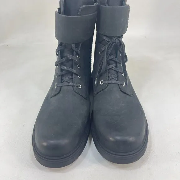 Clarks Orinoco 2 Ankle Boots Women's 9.5 M Black Size US Lace Up- Zipper Sides