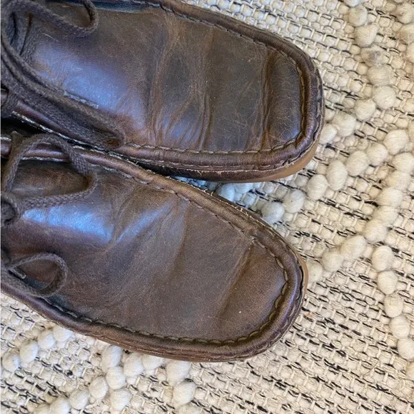 Clarks‎ Stinson Hi 26063363 Mens Brown Leather Lace Up Chukkas Boots - Size 6 m