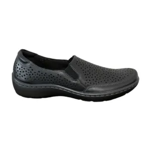 Clarks Women's Collection Cora Sky Flats Black Leather - Size 7 (NWT!)