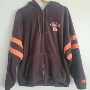 Cleveland Browns Full Zip Fleece Hoodie size XL