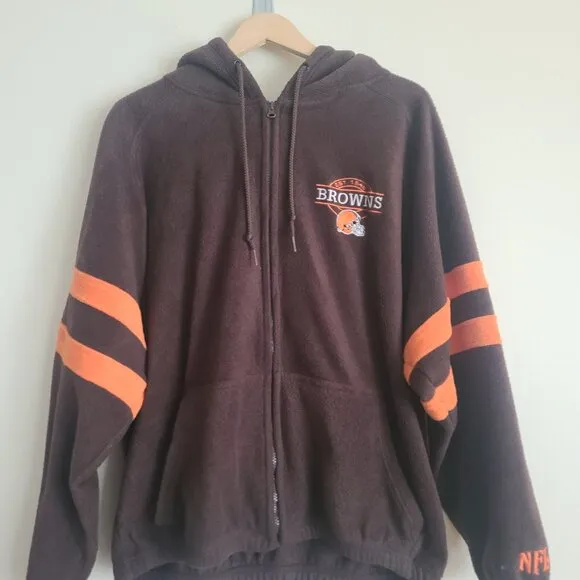 Cleveland Browns Full Zip Fleece Hoodie size XL