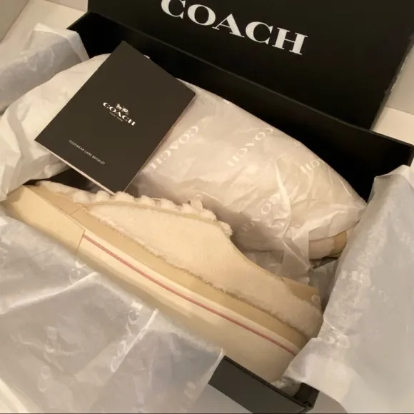 COACH Citysole Platform Sherpa Fleece Sneaker, 8.5