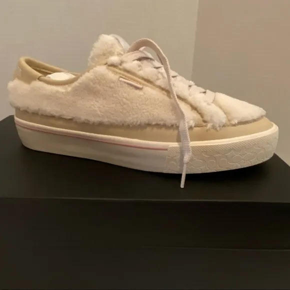 COACH Citysole Platform Sherpa Fleece Sneaker, 8.5