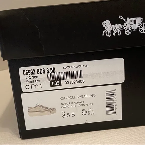 COACH Citysole Platform Sherpa Fleece Sneaker, 8.5