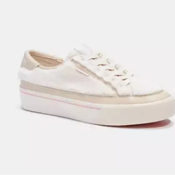 COACH Citysole Platform Sherpa Fleece Sneaker, 8.5