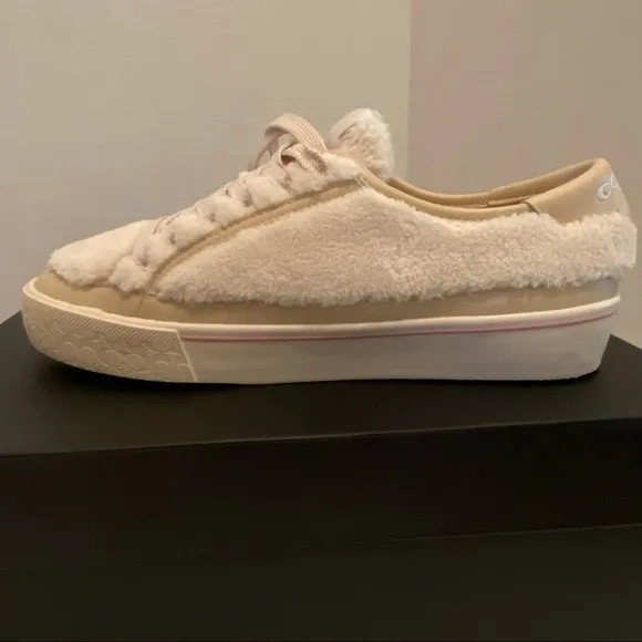 COACH Citysole Platform Sherpa Fleece Sneaker, 8.5