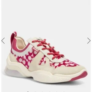 Coach Citysole Signature Mesh Running Sneakers Walking Outdoor Size 8.5B Pink