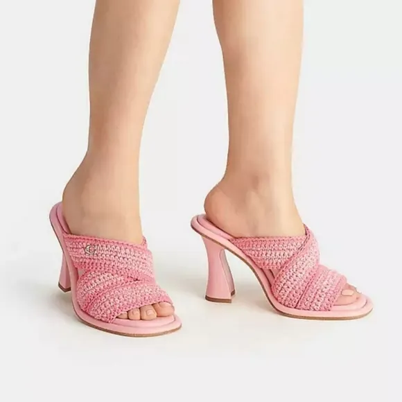 COACH Quintin Crochet Slide Sandals