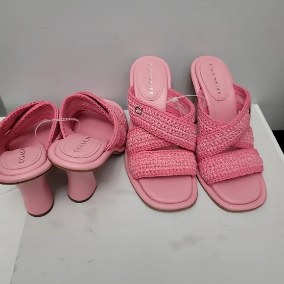 COACH Quintin Crochet Slide Sandals