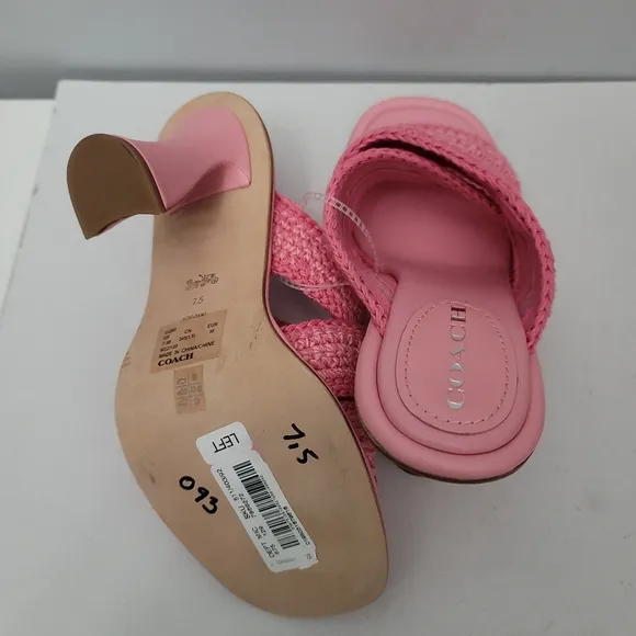 COACH Quintin Crochet Slide Sandals