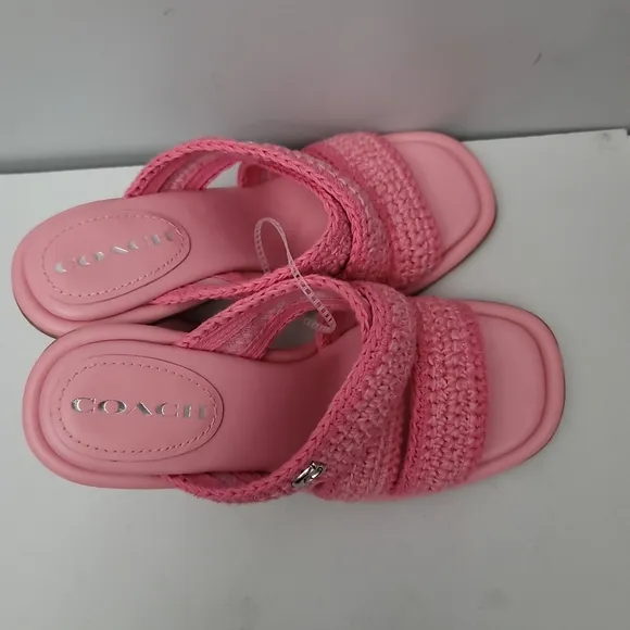 COACH Quintin Crochet Slide Sandals