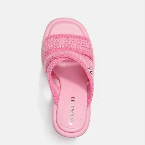 COACH Quintin Crochet Slide Sandals