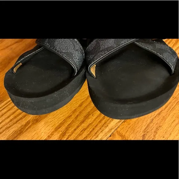 Coach Slide Sandals, Black